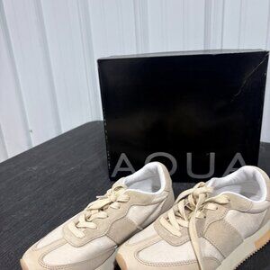 🔥 Brand New Aqua Ivory Leather Platform Training Shoes – Size 7.5 – Save BIG!